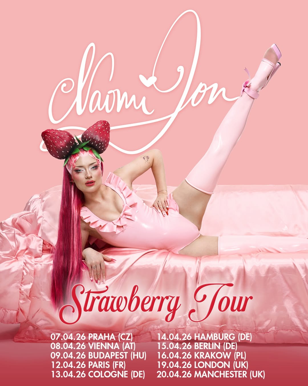 Naomi Jon Strawberry Tour Poster 2026